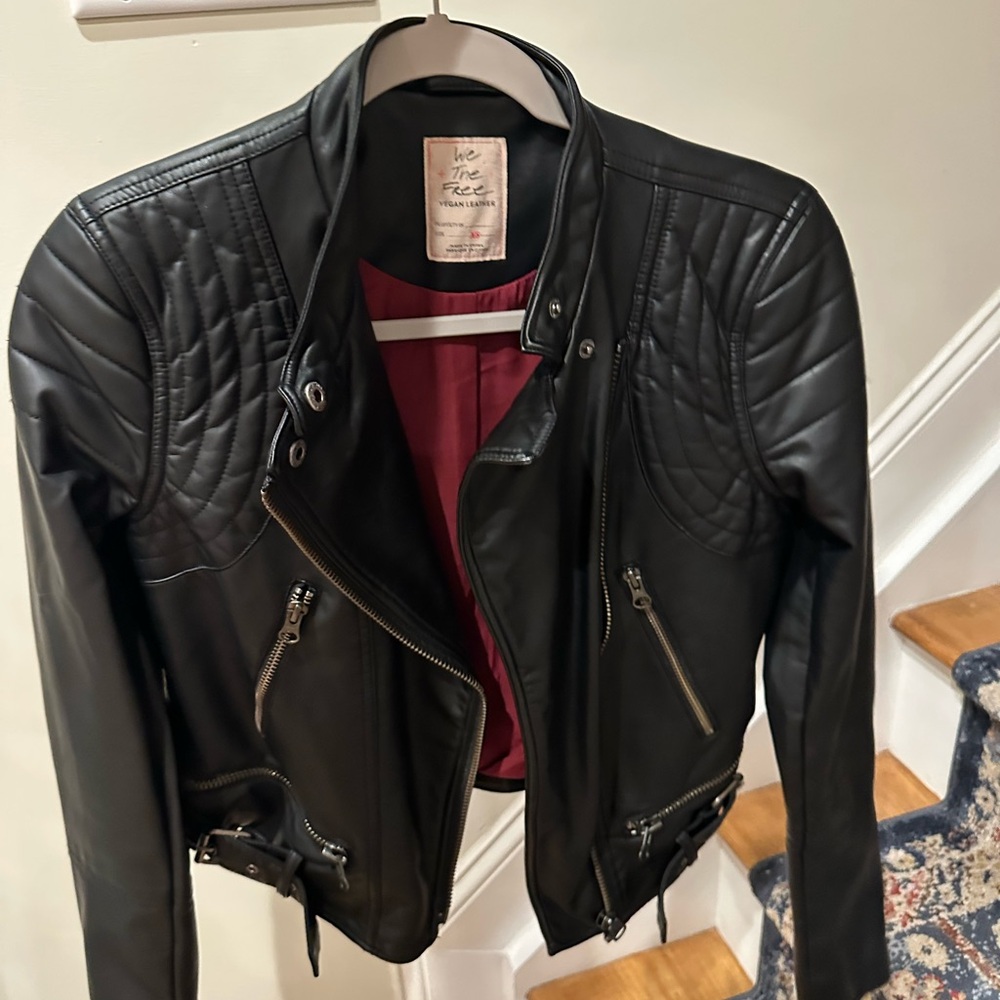 We The Free Vegan Leather Jacket